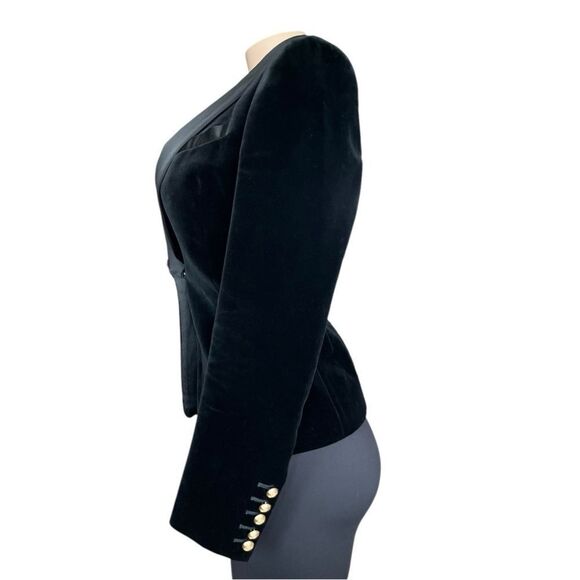 Authentic 2015 Balmain x H&M Collab black velvet blazer. - Picture 6 of 12